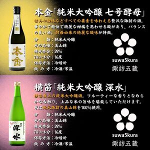 諏訪五蔵 純米大吟醸 日本酒 飲み比べセット 720ml×5本 日本酒 飲み比べ 日本酒 飲み比べ 日本酒 飲み比べ 信州 長野県 諏訪 諏訪市 【102-01】