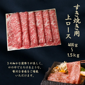 京都府産黒毛和牛 【京の肉】上ローススライス 400g 包装有り