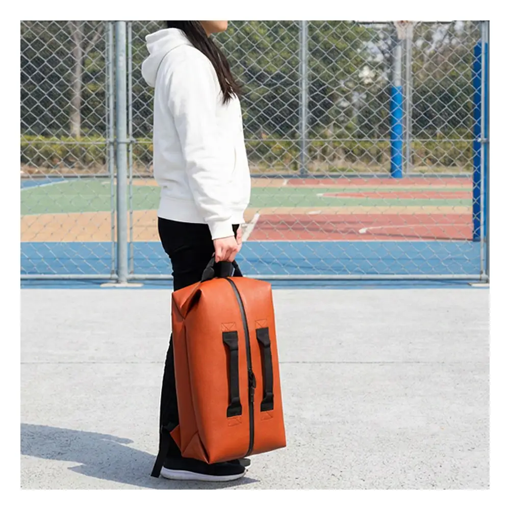 FUKUNARY バックパック 軽量 ミカサ MIKASA バスケットボール リュック 22L ブラウン デイパック 1泊2日 旅行 出張 ビジネス 通勤 通学 メンズ レディース 日本製 広島市 フクナリー M015