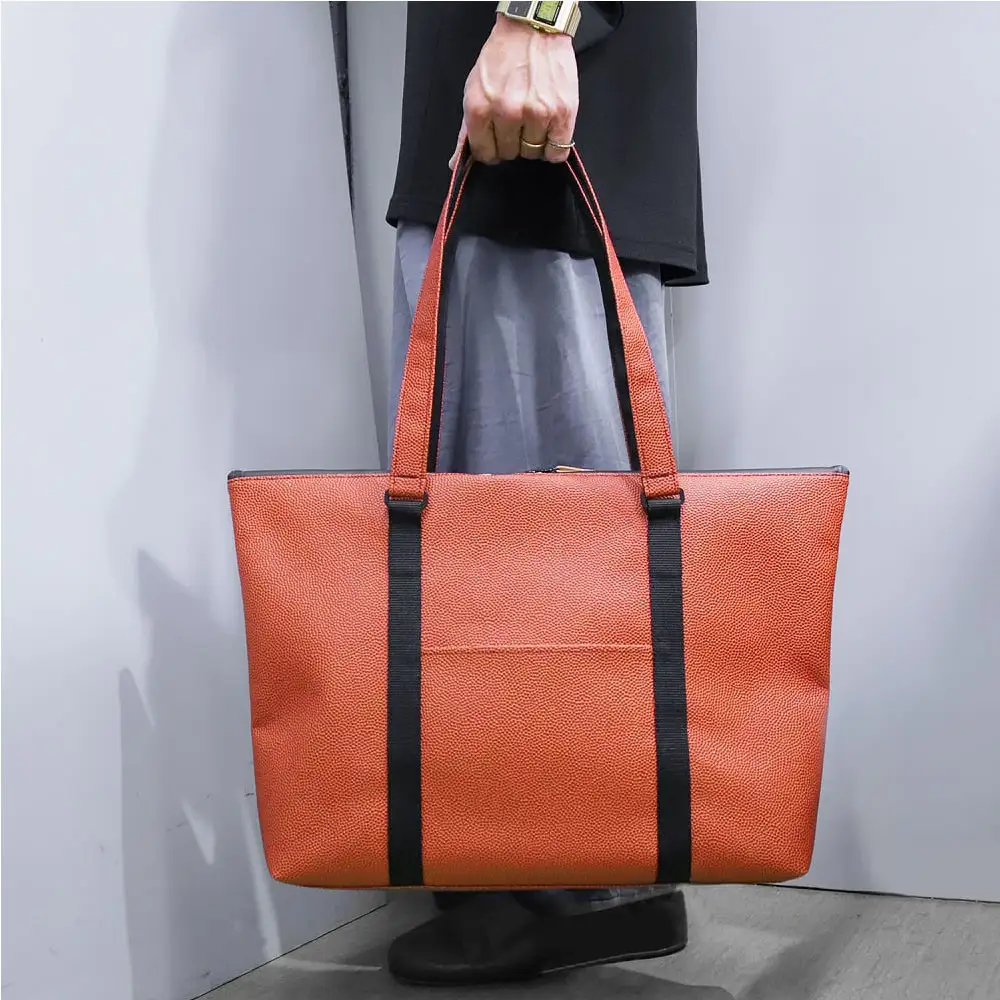 FUKUNARY トートバッグ バスケットボール Ｍサイズ ブラウン M050M