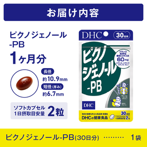 DHC ピクノジェノール-PB 30日分 1日2粒 サプリメント 健康食品 ピクノジェノール ビタミンA ビタミンC ビタミンE 健康管理 美容 健康 ケア サポート 富士市 [sf014-043]