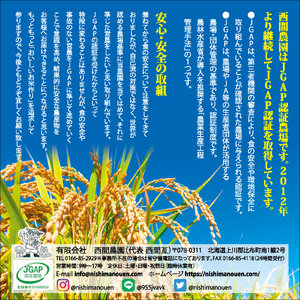 【先行予約】【西間農園】特別栽培米 みがき玄米 ゆめぴりか 20kg【11月から12月上旬発送】JGAP認証農場 米 お米 北海道米 特Aランク 国産 コメ 北海道 比布町 1005-053
