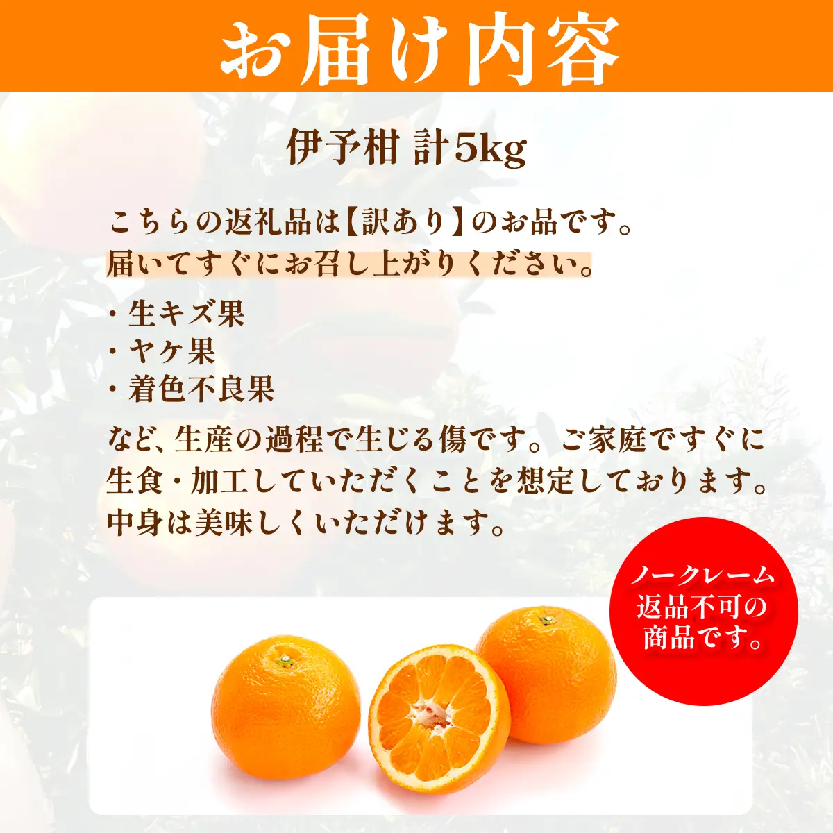 【先行予約】【訳あり】伊予柑計5kg ※離島への配送不可（2027年2月上旬頃より順次発送予定 ） IKTAC034