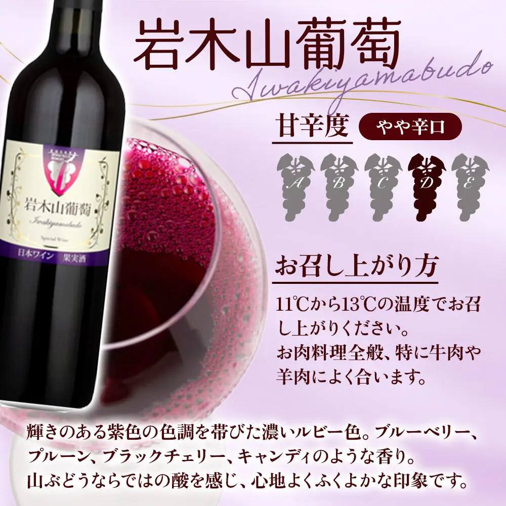 小坂七滝ワイナリー 岩木山葡萄 ヤマ・ソービニオンセット 720ml×2本