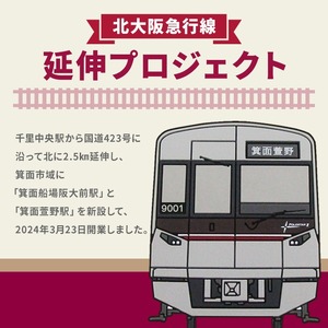 北急グッズ「箕面延伸セット」 (計6個・各1/個：タオル・キーホルダー・マグネット) 電車 鉄道 北大阪急行電鉄 北大阪急行 北急 8000形 9000形 駅名タオル ラバーキーホルダー 駅名アクリルマグネット 箕面延伸 延伸 【m73-02】【北大阪急行電鉄】