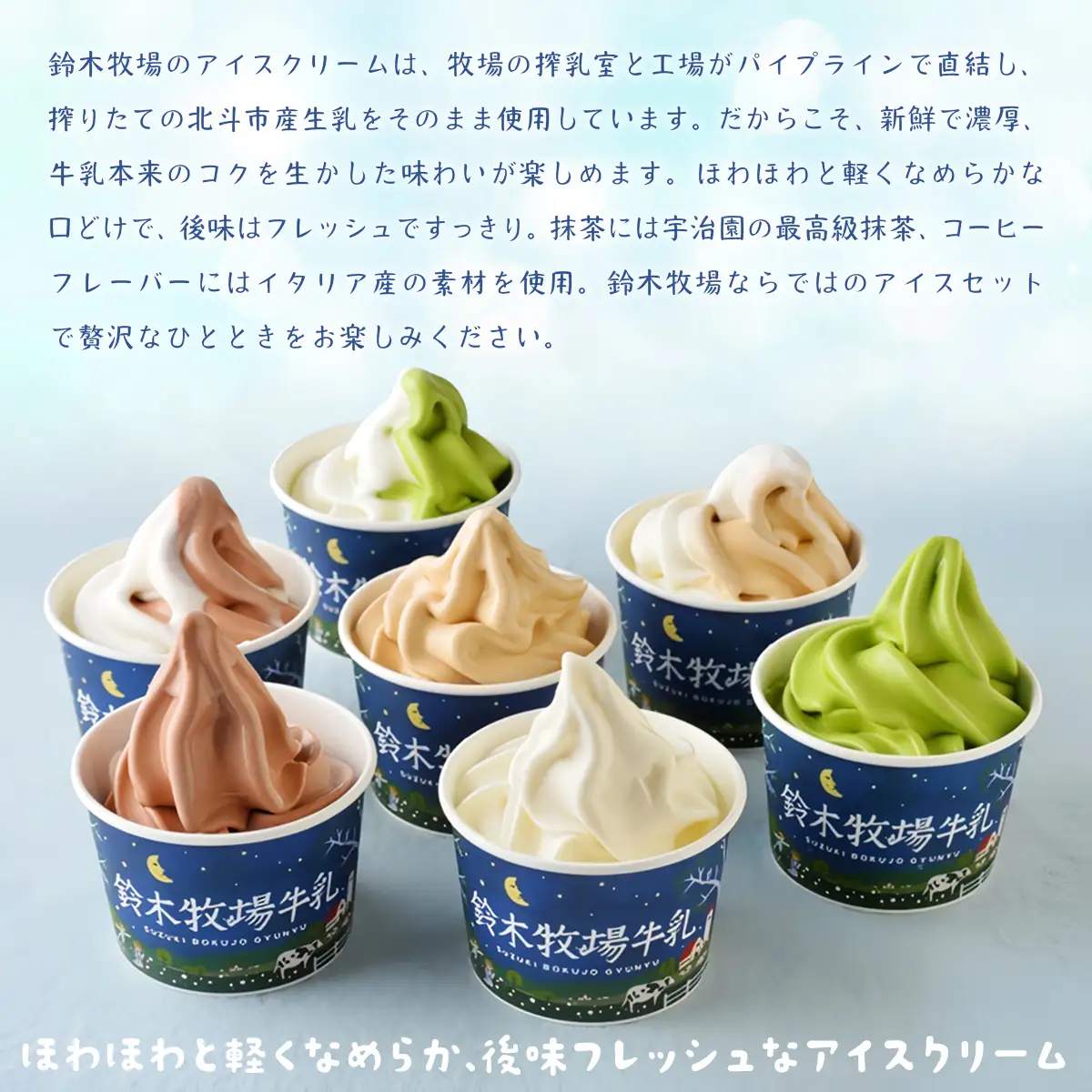 アイス 7種10個 詰め合わせセット 北海道産 鈴木牧場 創業100年 HOKAZ002 | アイス