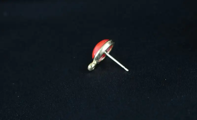 赤珊瑚 ダイヤモンドピアス 珊瑚