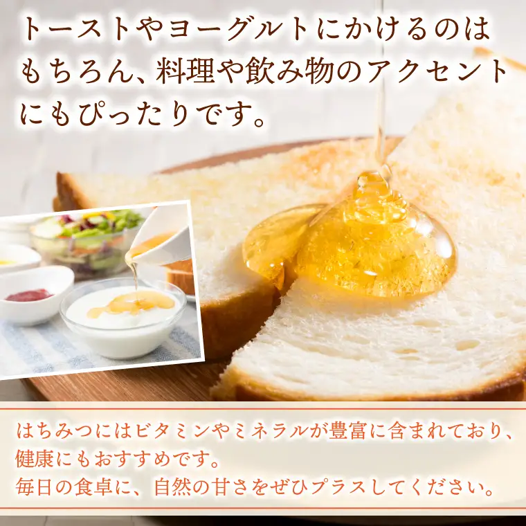 国産純粋はちみつ アカシア 百花蜜 各300g (ES001)はちみつ