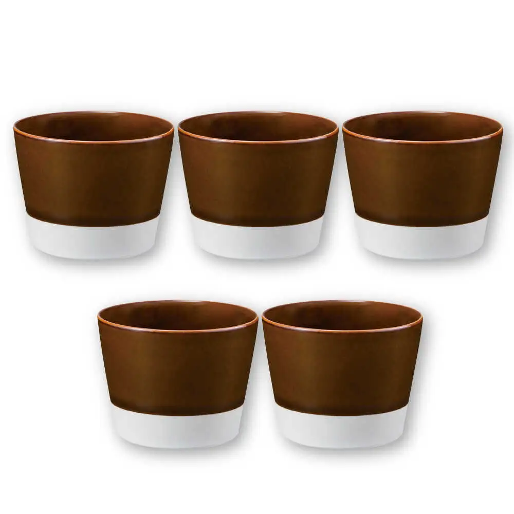 【波佐見焼】【essence】es cup 〈S〉 飴釉 5点セット【西海陶器】[OA460]