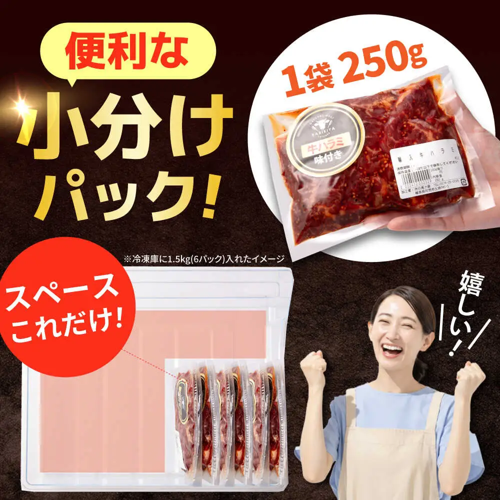 【12回定期便】【訳あり】味付けハラミ 2kg(250ｇ×8パック) [AVBO050]