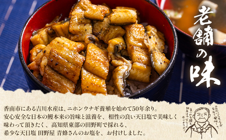 高知県産うなぎの白焼き きざみうなぎ 100g×4袋 田野町完全天日塩付き - 鰻 ウナギ 魚介 一口サイズ カット アレンジ うなぎ茶漬け ひつまぶし うな丼 う巻き 田野町完全天日塩 1万円以上 10000円以上 高知県 香南市 冷凍 yw-0105