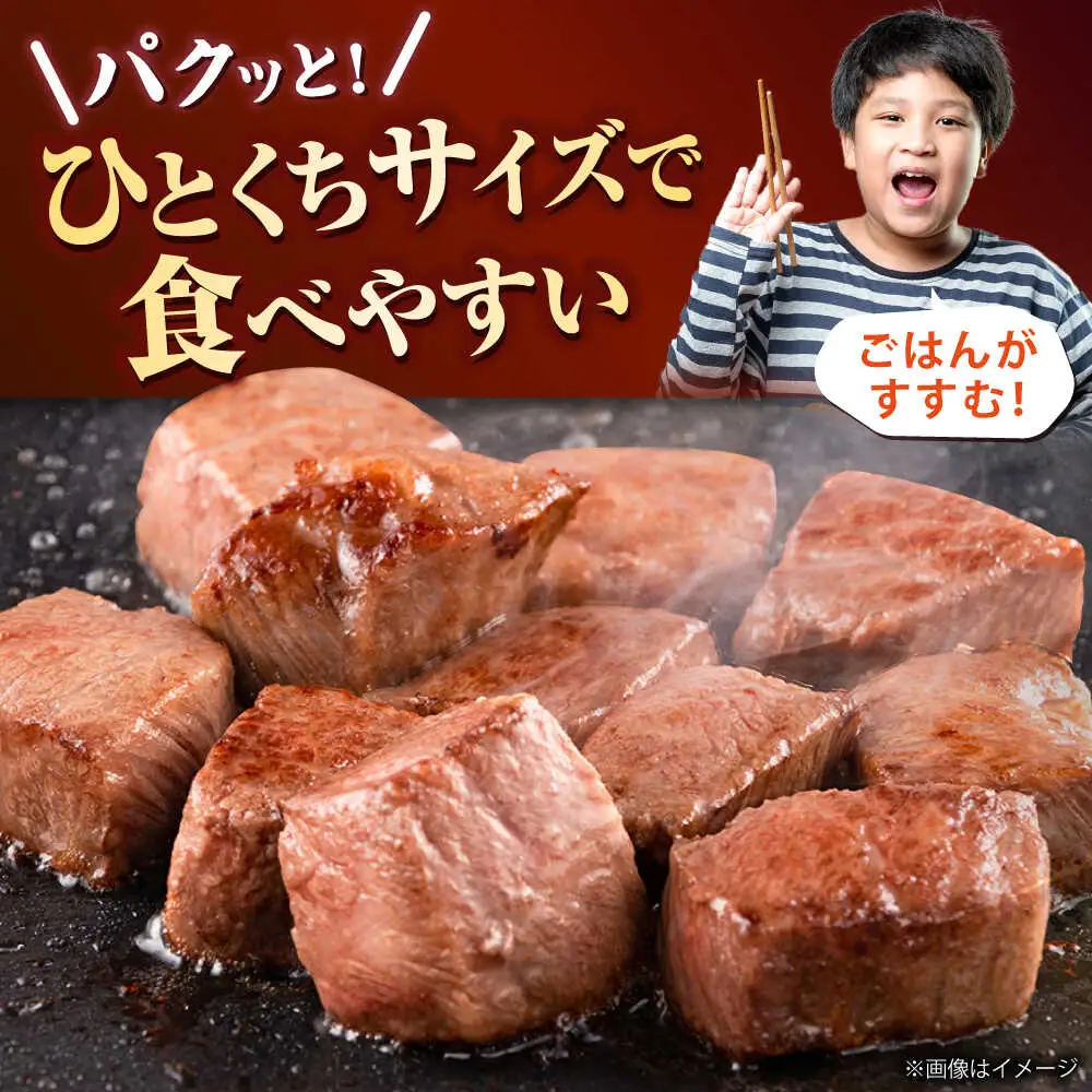 【訳あり】博多和牛ヒレサイコロステーキ 600g [BGAM011]サイコロステーキ