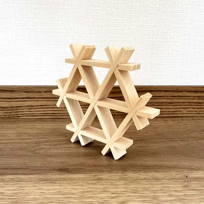 組子細工体験キット・小 HOKKAIDO WOOD 木 手作り 自然 伝統 F6S-524