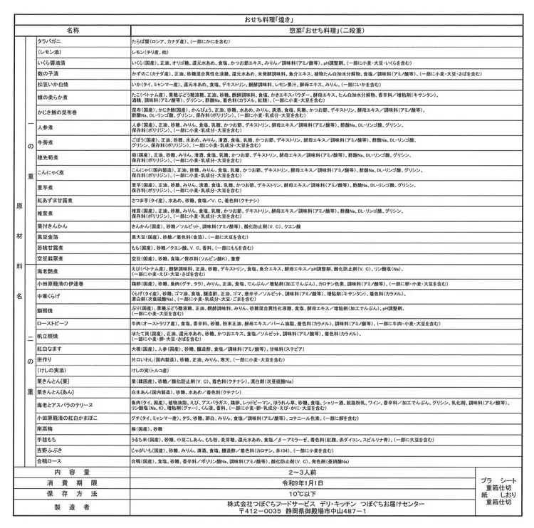 つぼぐち自慢の極上おせち「煌き きらめき」　※離島への配送不可　※2026年12月31日にお届け