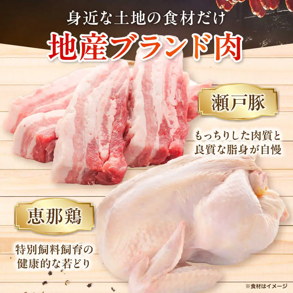 【全12回定期便】無添加燻製セットS (ベーコン ソーセージ 手羽先) 合計300g程度 / 燻製 鶏肉 豚肉 スモーク おつまみ / 瀬戸市 / 天佑[BBBZ022]