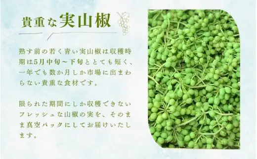  冷凍 ぶどう 生実山椒 1kg (1kg×1袋) / 山椒 さんしょう 香辛料 調味料 薬味 冷凍 ぶどう山椒 生山椒 和歌山県 紀美野町 生実山椒【twn025】