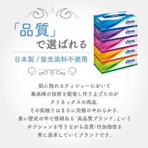 ティッシュ クリネックス 30箱 トイレットペーパー シングル 3倍長持ち 4R × 6P 香り付き セット トイレット