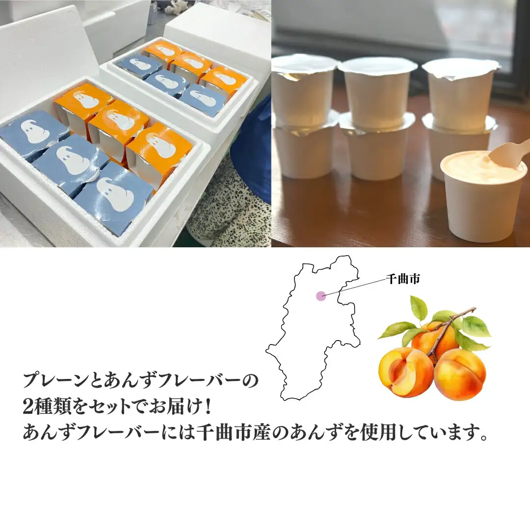 フローズンヨーグルト 3個&フローズンあんずヨーグルト 3個 計100ml×6個｜ フローズンヨーグルト