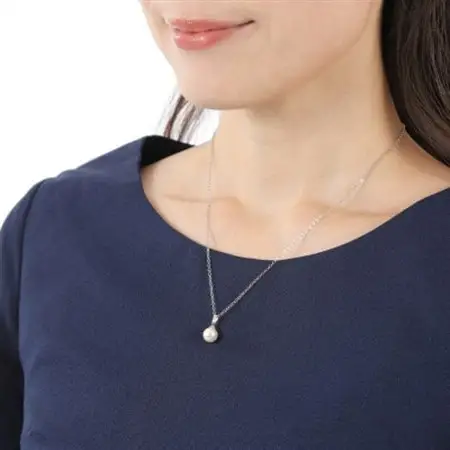 【RoseYumiRose】8mmパール3点セット(ネックレス/ペンダント/ピアス)ホワイト【配送不可地域：沖縄県】【1663320】