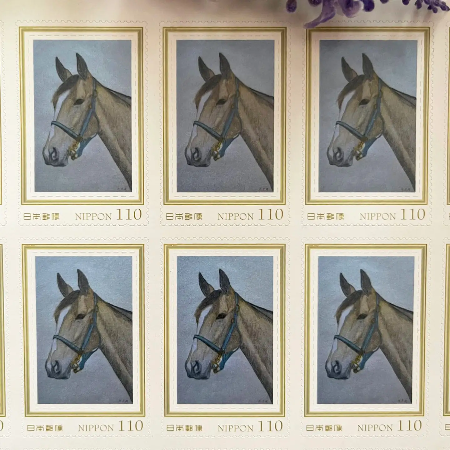 馬の切手3種セット BIBN003 切手 競馬