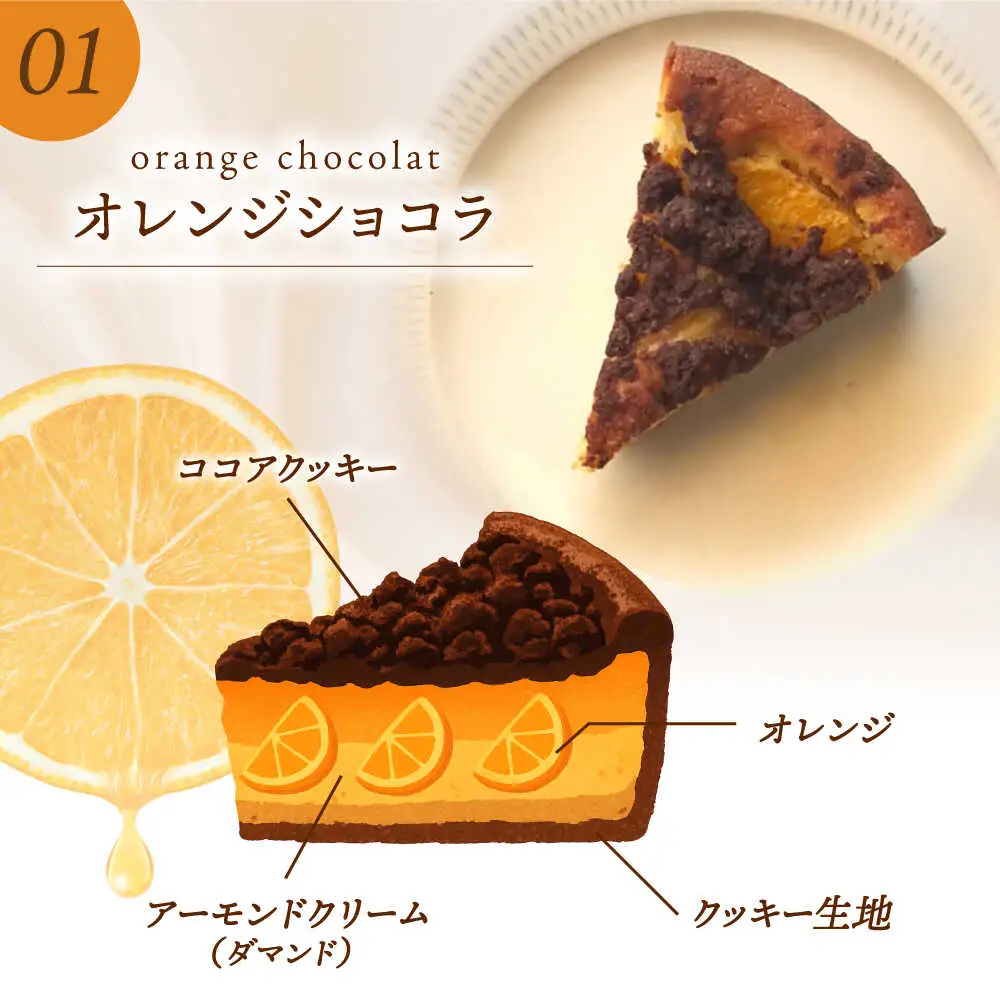 【お中元対象】焼きタルト （キャラメルバナナ、オレンジショコラ） 桂川町/order made cake Toi Toi [ADAW003] ケーキ タルト