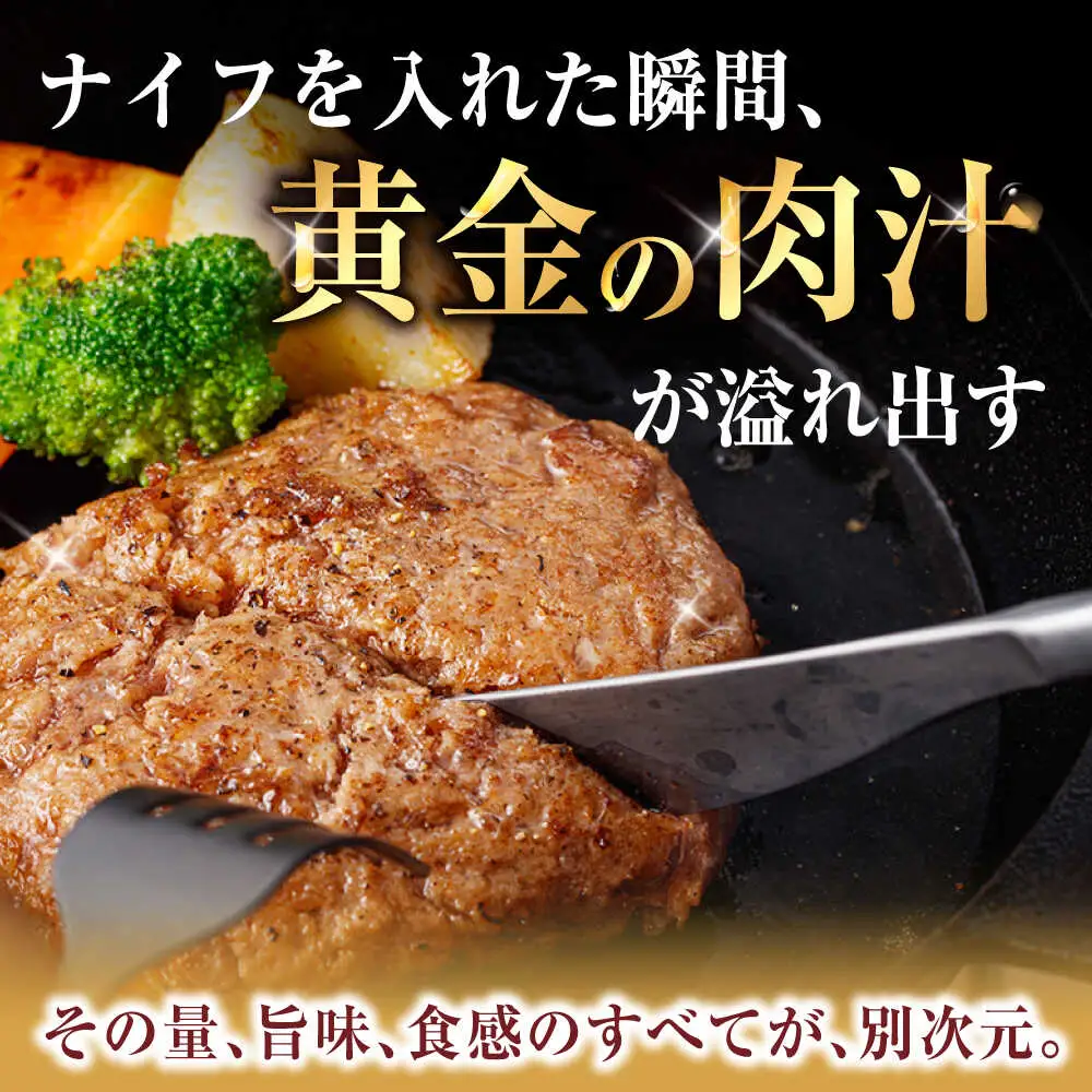 【6回定期便】【肉汁、洪水警報】長崎和牛 手ごねハンバーグ 1.5kg(150g×10個) / 国産 牛肉 和牛 肉 a5 ハンバーグ はんばーぐ 小分け / 諫早市 / 野中精肉店[AHCW135]