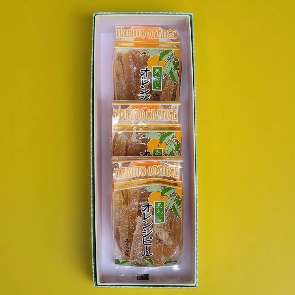 和菓子 オレンジピール 鳴門漬 60g×3舟 淡路島 和菓子