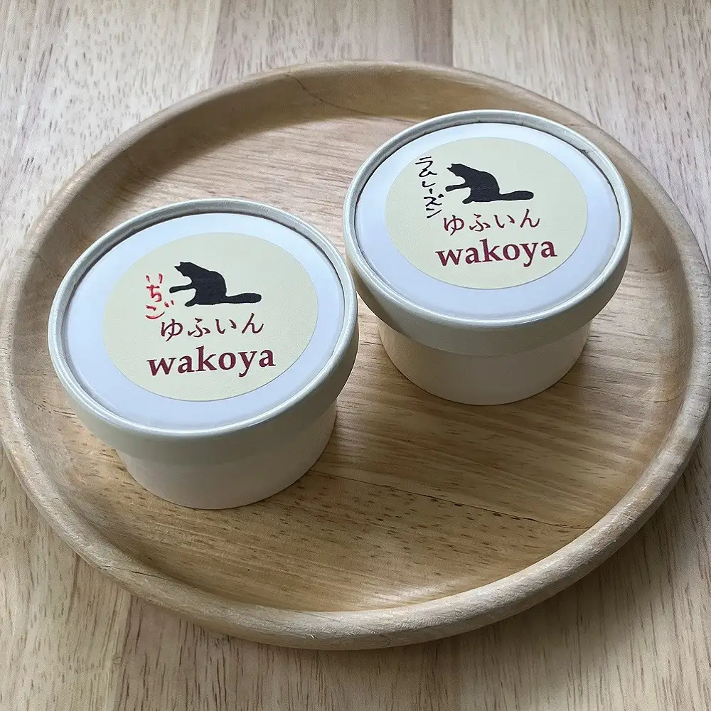豆乳いちごアイス＆豆乳ラムレーズンアイスセット 約80g×各3個入り 計6個【ゆふいんwakoya】