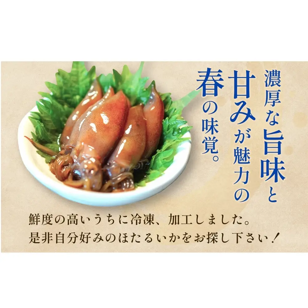 ほたるいか三昧 ホタルイカ イカ 漬け 素干し 富山県 氷見市 　ホタルイカ