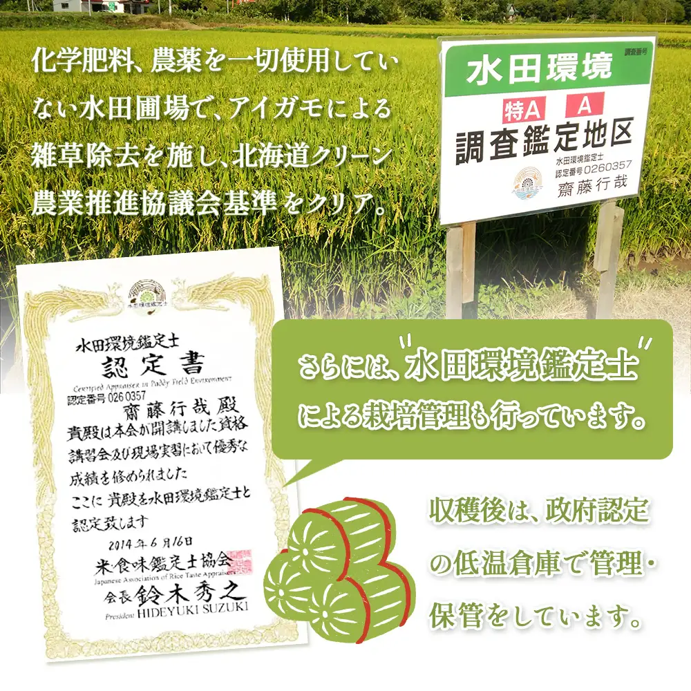 《数量限定受付！令和7年産米》【6回定期便】合鴨農法ゆめぴりか 【玄米】【有機肥料/無農薬・無化学肥料･備蓄用】 令和7年度米 5kg(1kg×5袋)　水田環境鑑定・米食味鑑定士鑑定米【Yesclean農法認定品】【3111804】