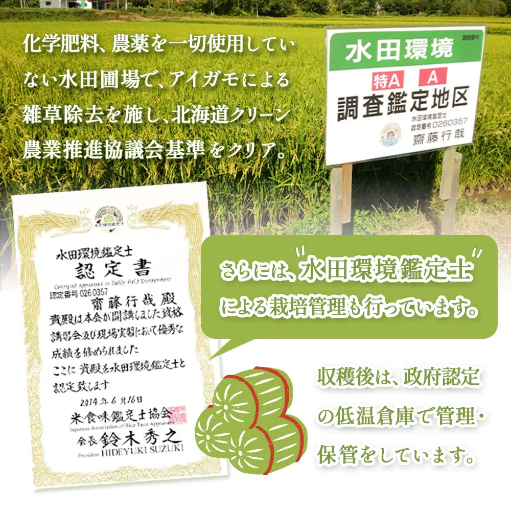 《数量限定受付！令和7年産米》【6回定期便】合鴨農法ゆめぴりか 【玄米】【有機肥料/無農薬・無化学肥料･備蓄用】 令和7年度米　10kg(1kg×10袋)　水田環境鑑定米・米食味鑑定米【Yesclean農法認定品】【3112404】