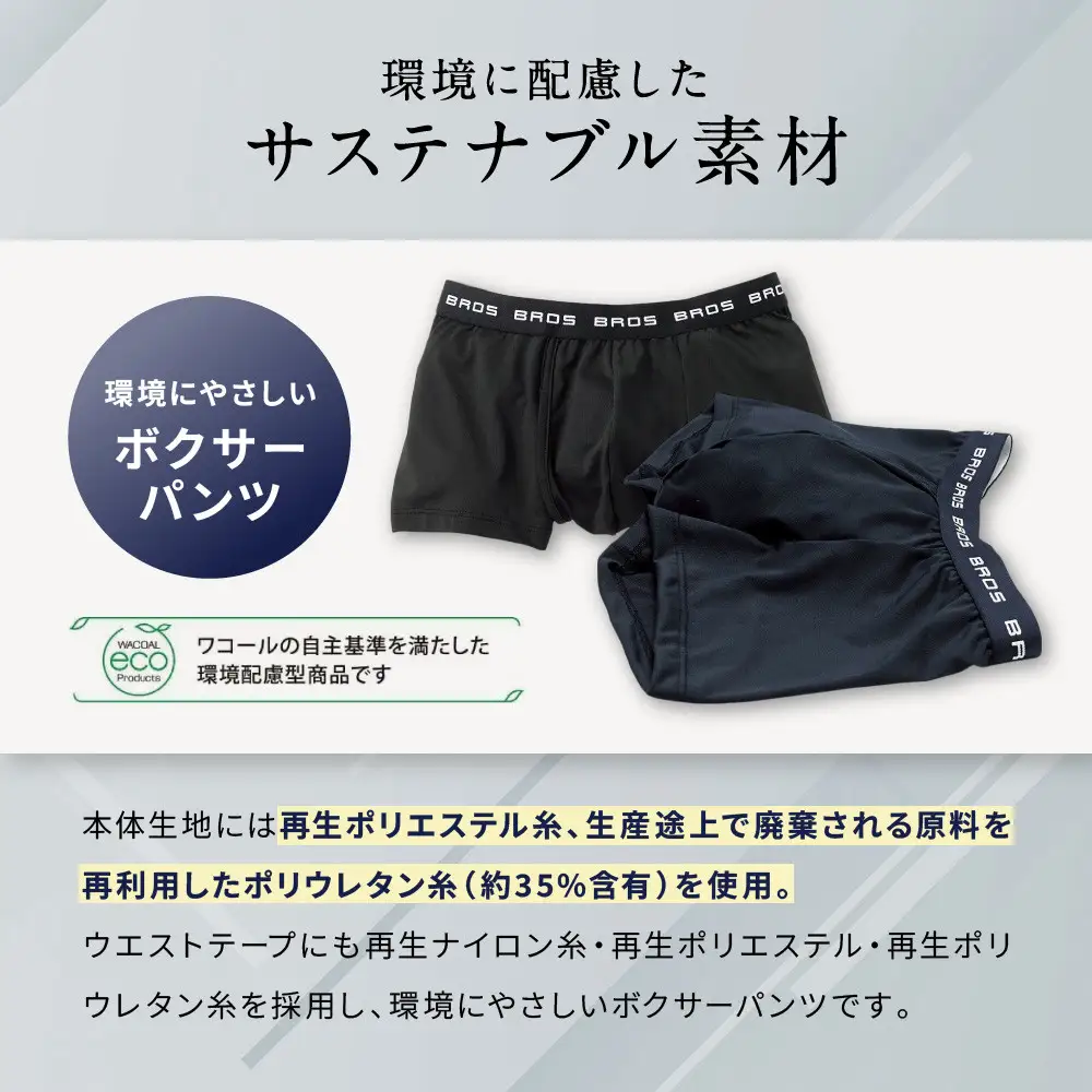 ブロス バイ ワコールメン ボクサーパンツ《Lサイズ/カラー:BL》｜京都 ワコール 人気ブランド ﾊﾟﾝﾂ
