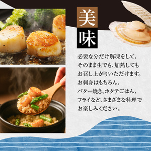 訳あり 北海道 噴火湾産 ホタテ 貝柱 250g × 3袋 内浦湾 噴火湾 新鮮 一粒ずつ 急速冷凍 とても甘い 旨み 生 刺身 バター焼き ほたてごはん フライ 海の味覚 海鮮 魚介 貝 海産物 お取り寄せ 函館市 送料無料 _HD117-044