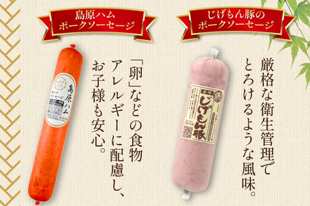 AJ276 総重量1.5kg超え！ 1.67kg ソーセージ 4種8本 食べ比べ セット