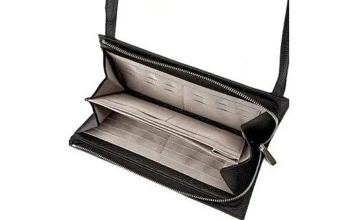 豊岡財布 トラベルモバイルショルダーL ブラック