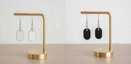 【Unomismo】琺瑯アクセサリー「U字ピアス」