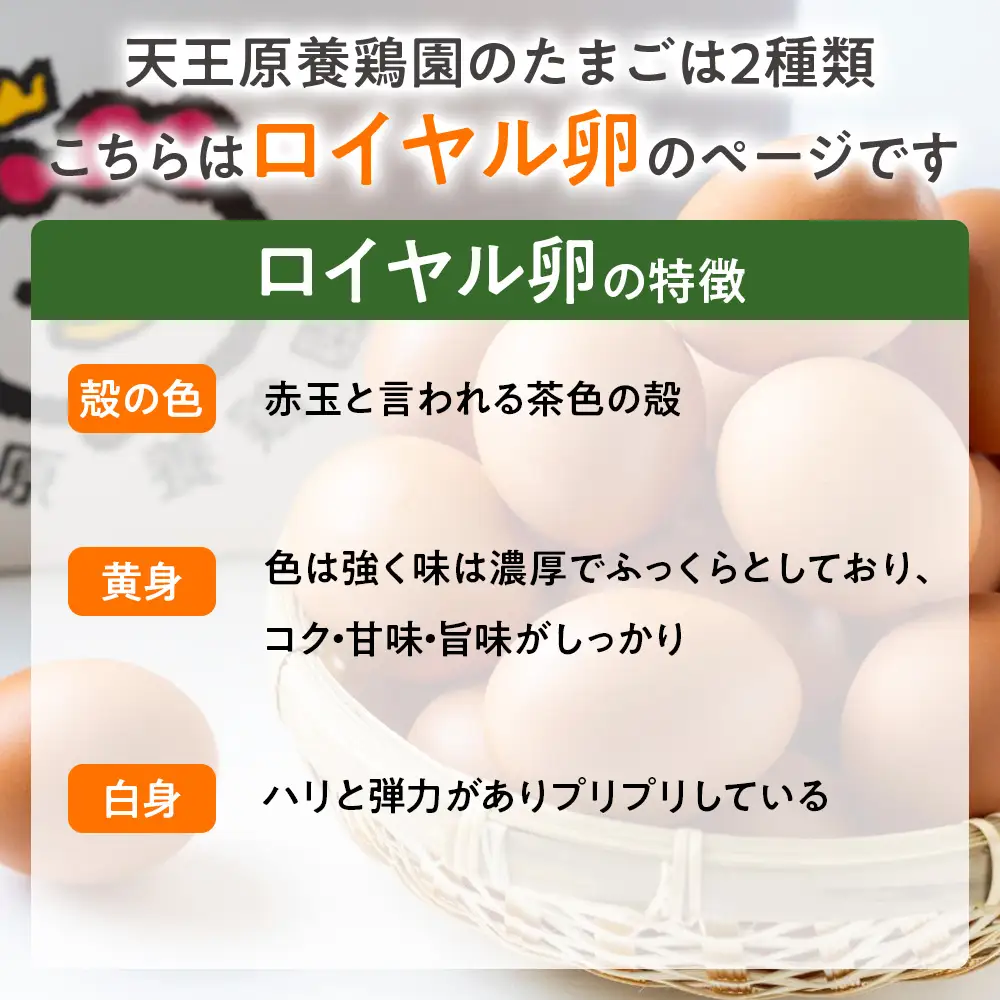 【定期便】4回定期【天王原のたまご】ロイヤル卵 30個入り