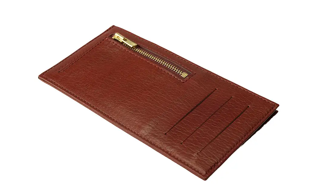 豊岡財布 フラグメントケース カード財布 ワイン WLG2101 / 財布 ウォレット カードケース カード入れ スリム メンズ レディース 革 牛革 革小物 サステナブル シンプル デザイン 無地 マスミ鞄嚢