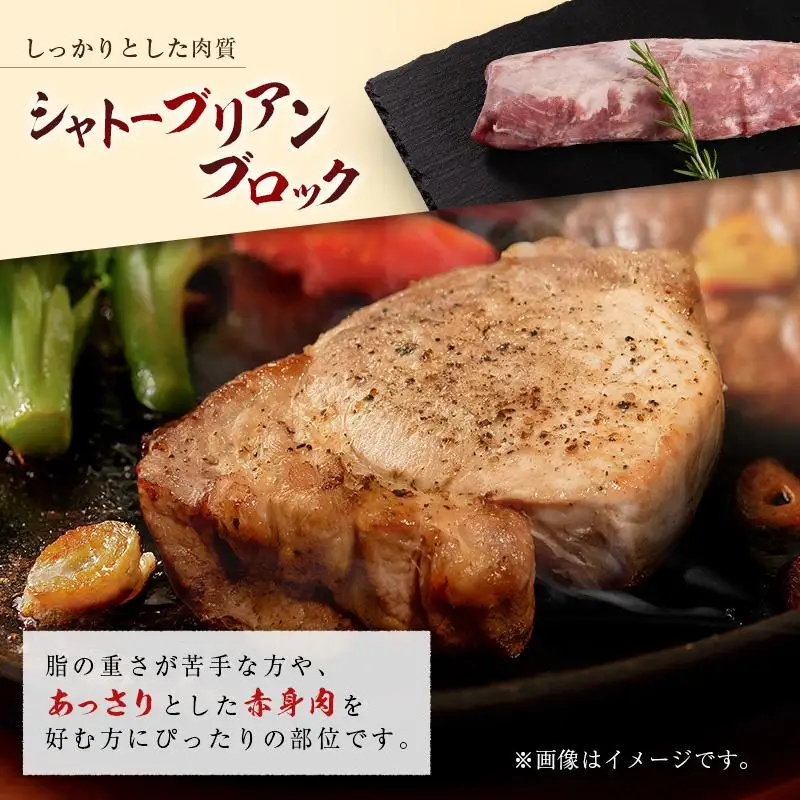 産地直送 宮崎県産 ひなた宮崎 ホエー豚 シャトーブリアン ブロック 300g 国産 豚肉 ヒレ ヒレ肉 ブロック肉 とんかつ ステーキ