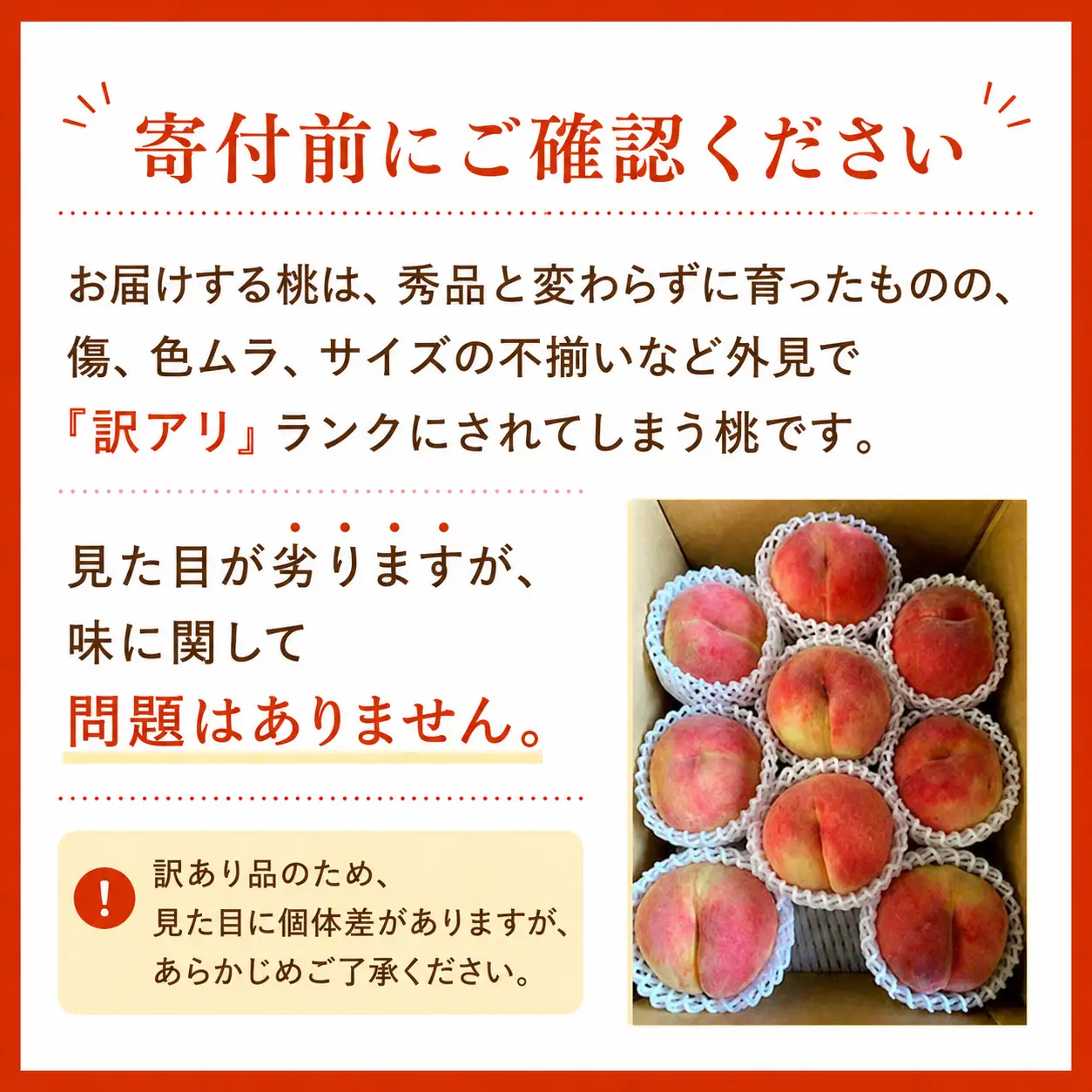 先行受付【訳あり】季節の桃 約3kg 2026年7月中旬～9月下旬発送予定［新規就農者応援コース 幸作会］［K-24］