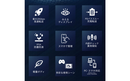 Nextorage ディスプレイ付き みえるポータブルSSD　4TB