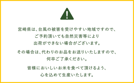 【無洗米】 ＜チャック付＞ 米 国産 令和7年産 ヒノヒカリ 宮崎県産（5kg×5） 