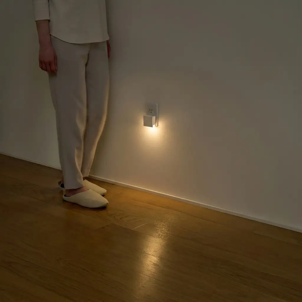 コンセント式LEDセンサーライト 明暗センサータイプ CSL-IS 