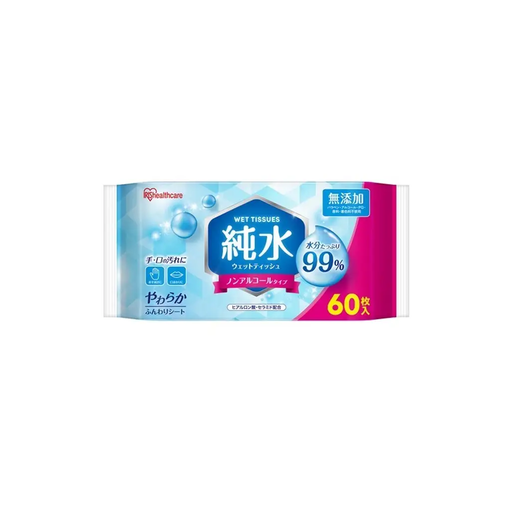 60枚入×24個 純水ウェットティッシュ 60枚入 WTS-60P3P