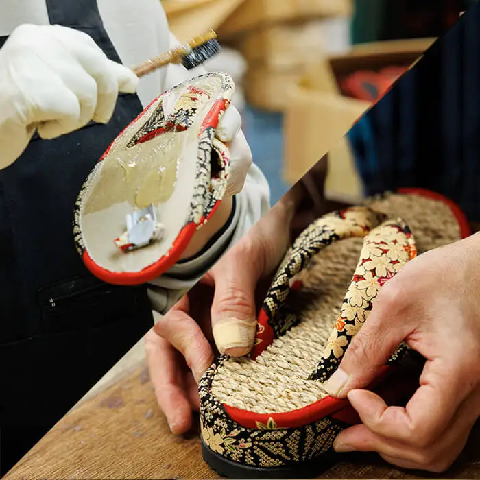 七島い(しちとうい) 草履幅広（Lサイズ・なおみ赤）七島藺 草履 履物 幅広 靴 和装 和服 ファッション 【opat004】【青木本店】