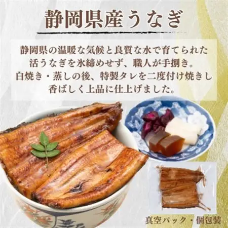 【訳あり】静岡県産 うなぎ蒲焼 カット 100g×3パック 計300g (タレ・山椒付き) 国産【配送不可地域：離島】【1669126】