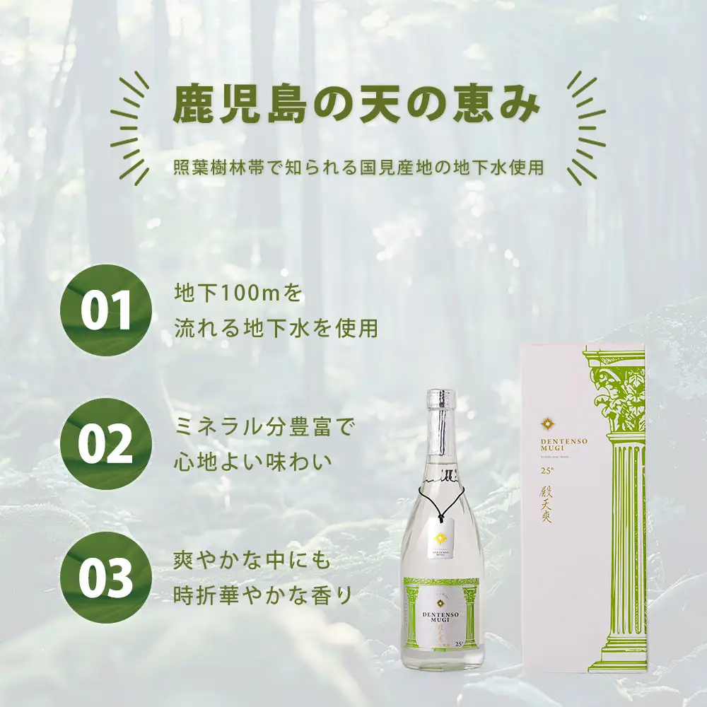 うまかぞー九州 本格 麦焼酎 殿天爽（ 麦 ）720ml 麦焼酎 KN163-001-02 酒 焼酎