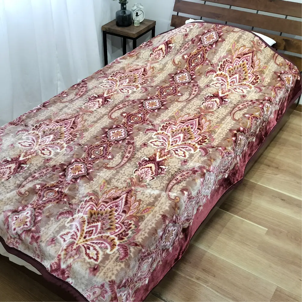 【シングル2枚組】洗える 吸湿発熱 軽量あったか毛布 (140×200cm)×1セット（ピンク1枚・ブルー1枚） MO-6061-2P