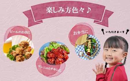 創業49年の歴史ある味　「とり幸SHOP」から揚げ用味付け鶏もも肉 1kg ｜唐揚げ からあげ TKS