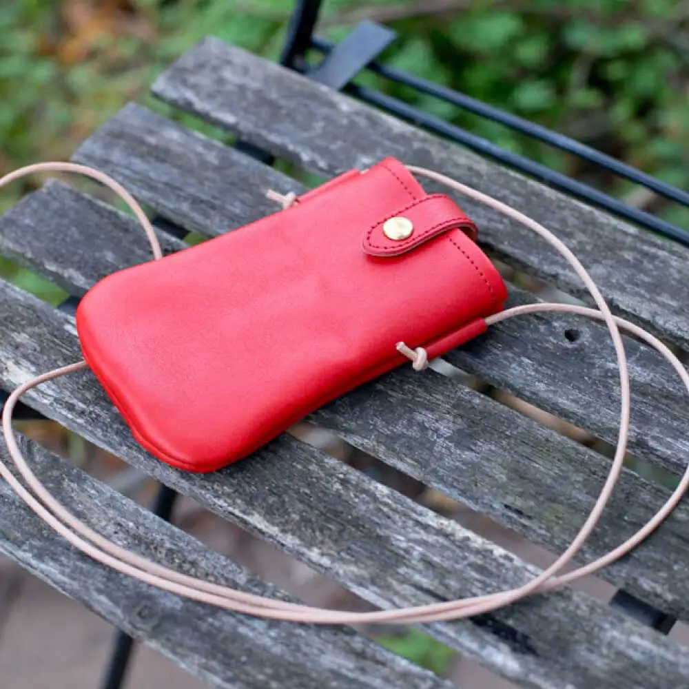 DURAM スマホポーチ 22013 糸島市 / Duram Factory クラフト ポーチ 革製品[AJE073]